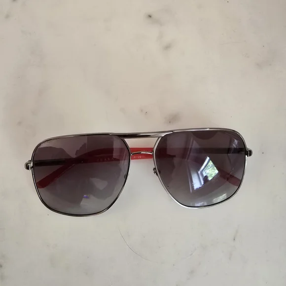 Vintage Prada Silver Aviator Sunglasses - Picture 3 of 12